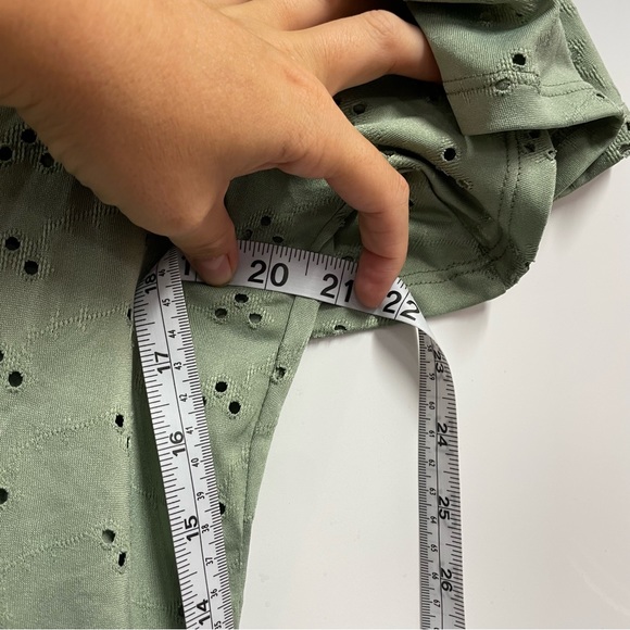 como blu size petite small green blouse NWT - Picture 5 of 6